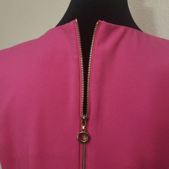 Elegant Pink Sleeveless Dress - Picture 8 of 14